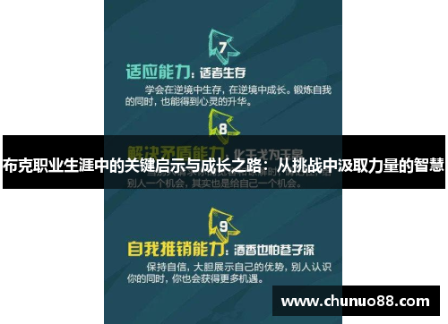 布克职业生涯中的关键启示与成长之路:从挑战中汲取力量的智慧 布克职业生涯中的关键启示与成长之路:从挑战中汲取力量的智慧